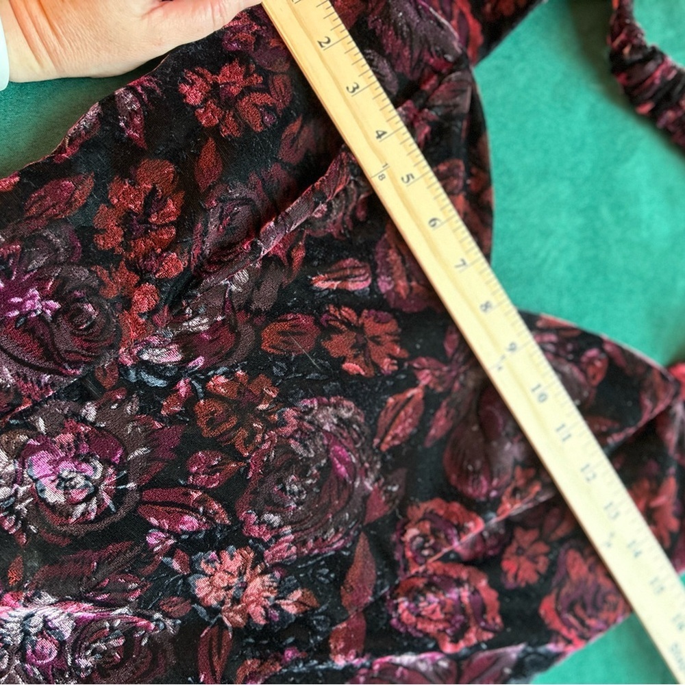 Rampage Floral Halter Mini Dress in Black and Pink Y2K size 7 - Picture 9 of 14